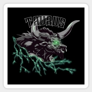 Lightning Taurus (green) Sticker